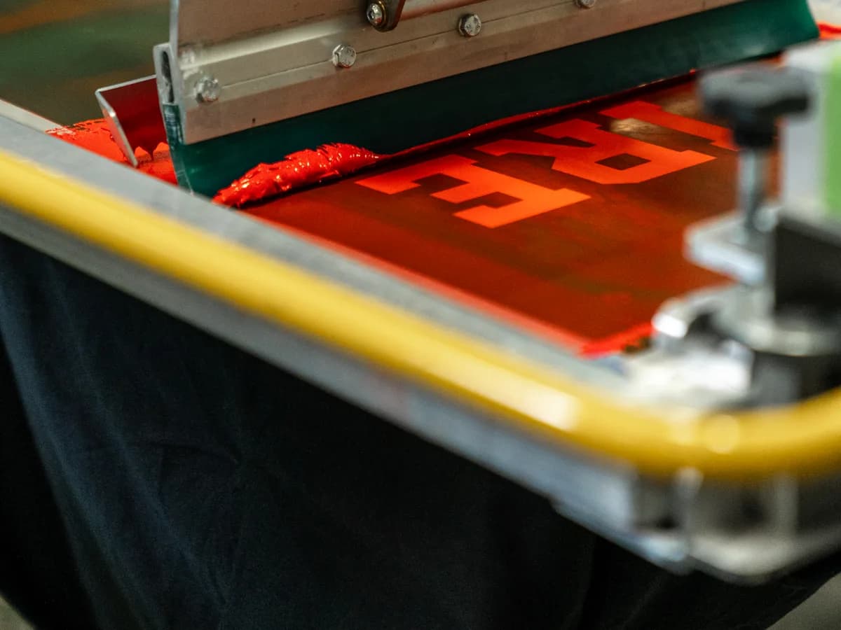 Elite Custom Apparel screen printing example