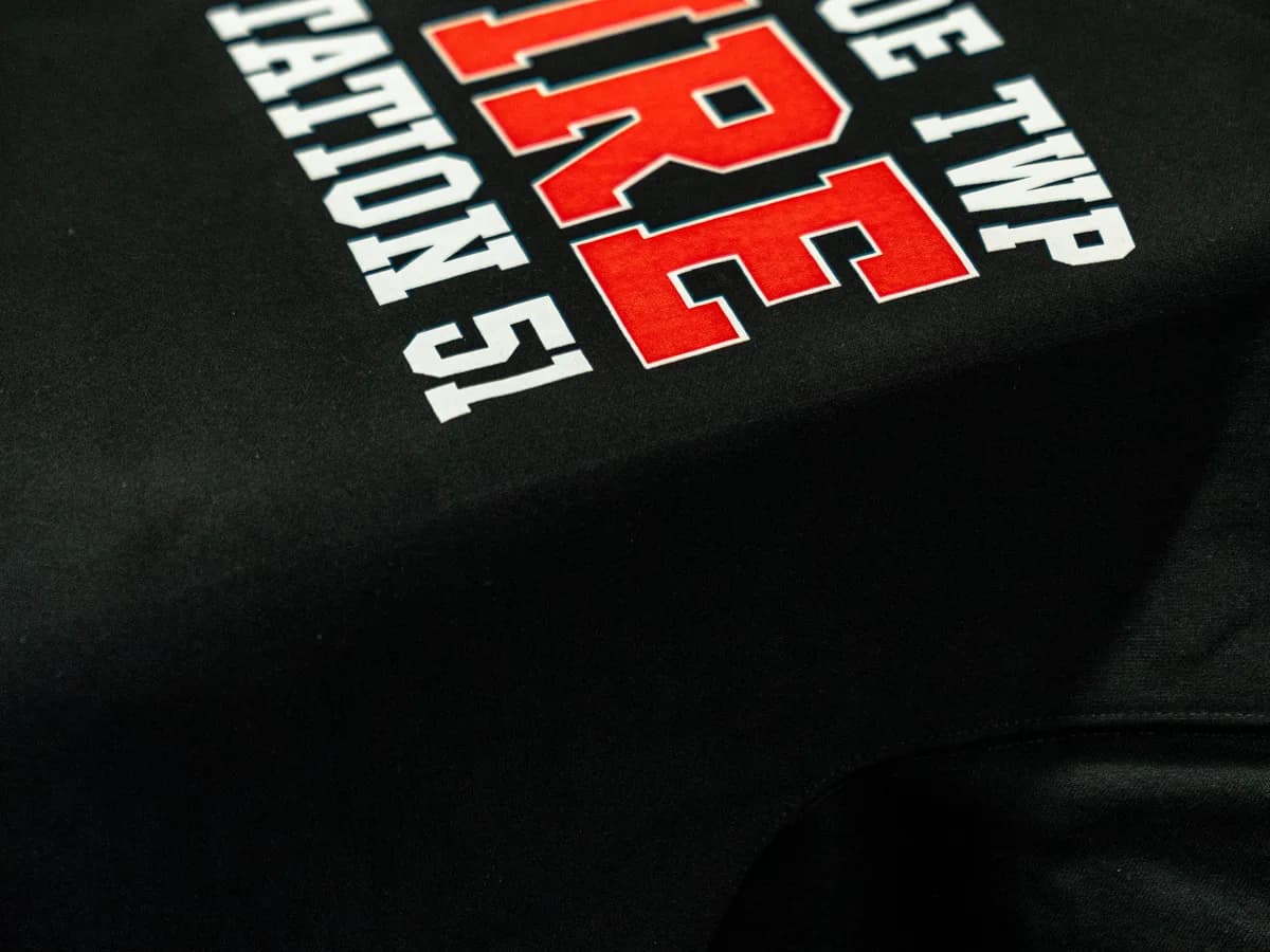 Elite Custom Apparel screen printing example